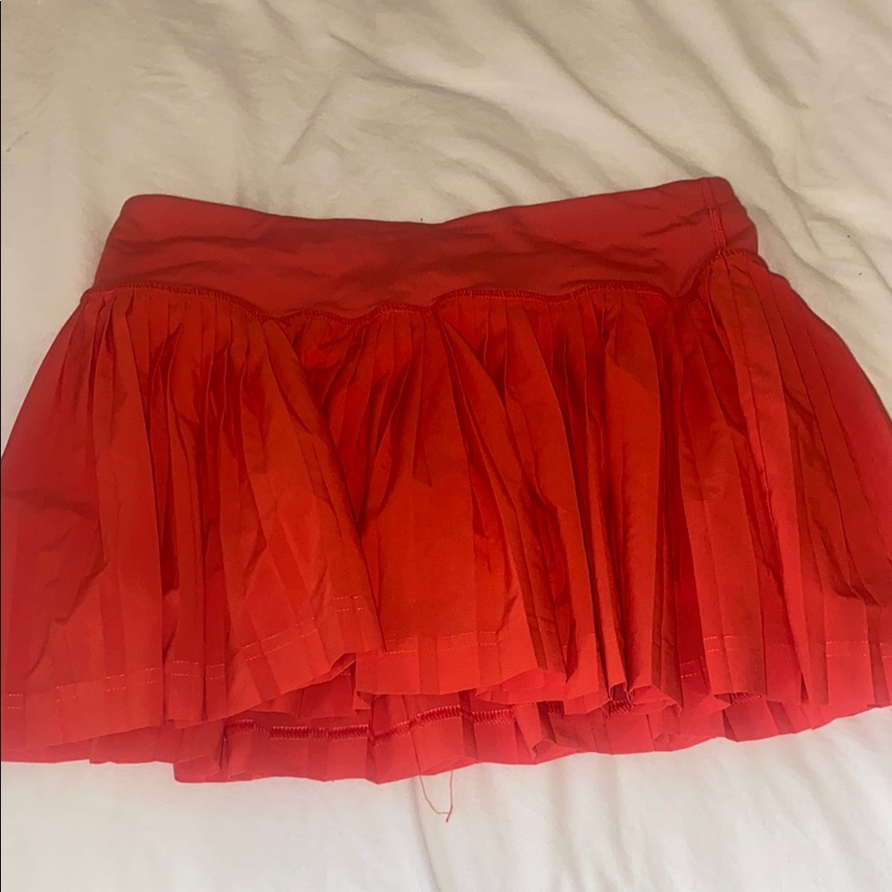 lululemon blood orange/red Pleated Women's Skirt